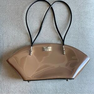 Beijo London Over The Moon Tan Iridescent Metallic Shoulder Bag Y2K Vintage